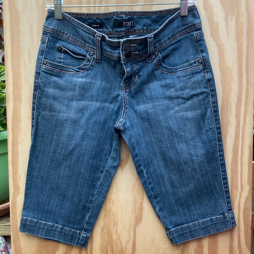 ANA Blue Denim Bermuda Shorts, Size 6P